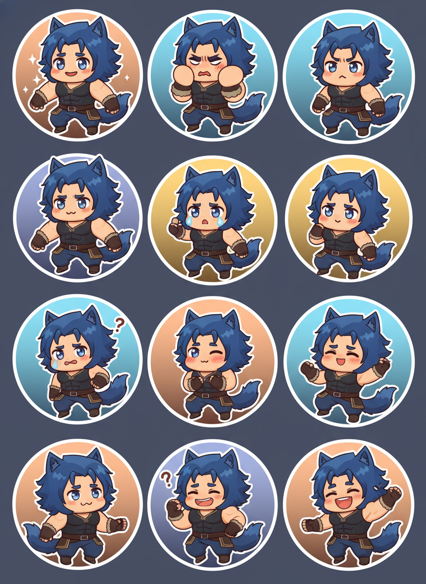 Chibi Stickers - Dario!