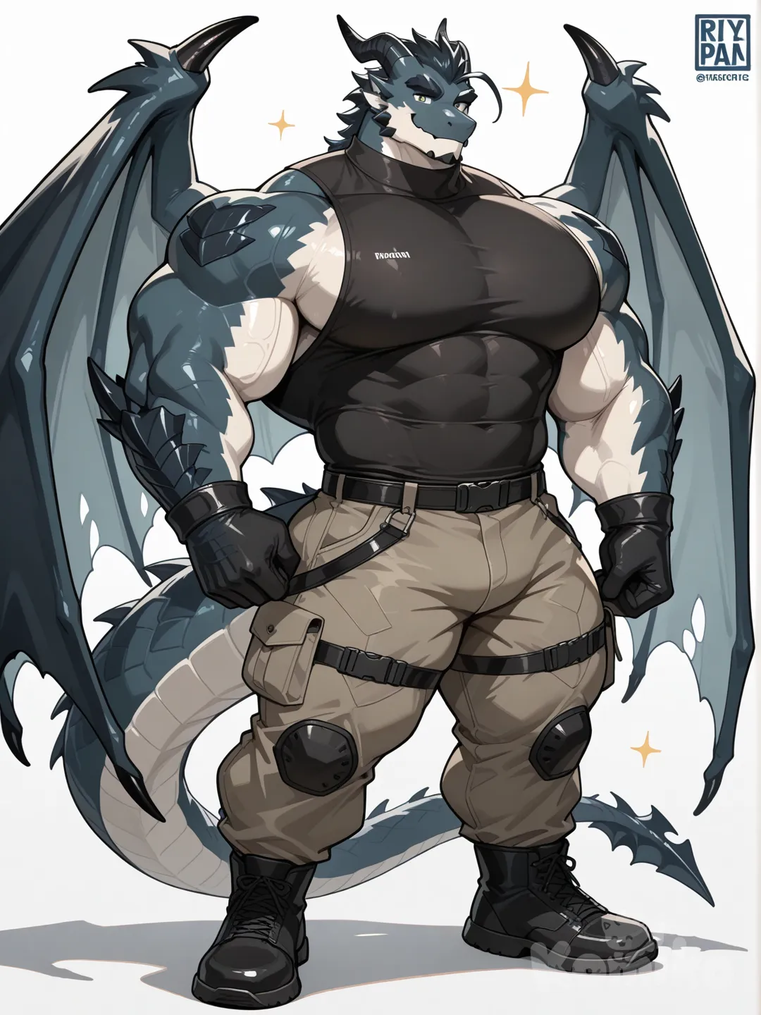 Design Generation: Black Dragon Guy