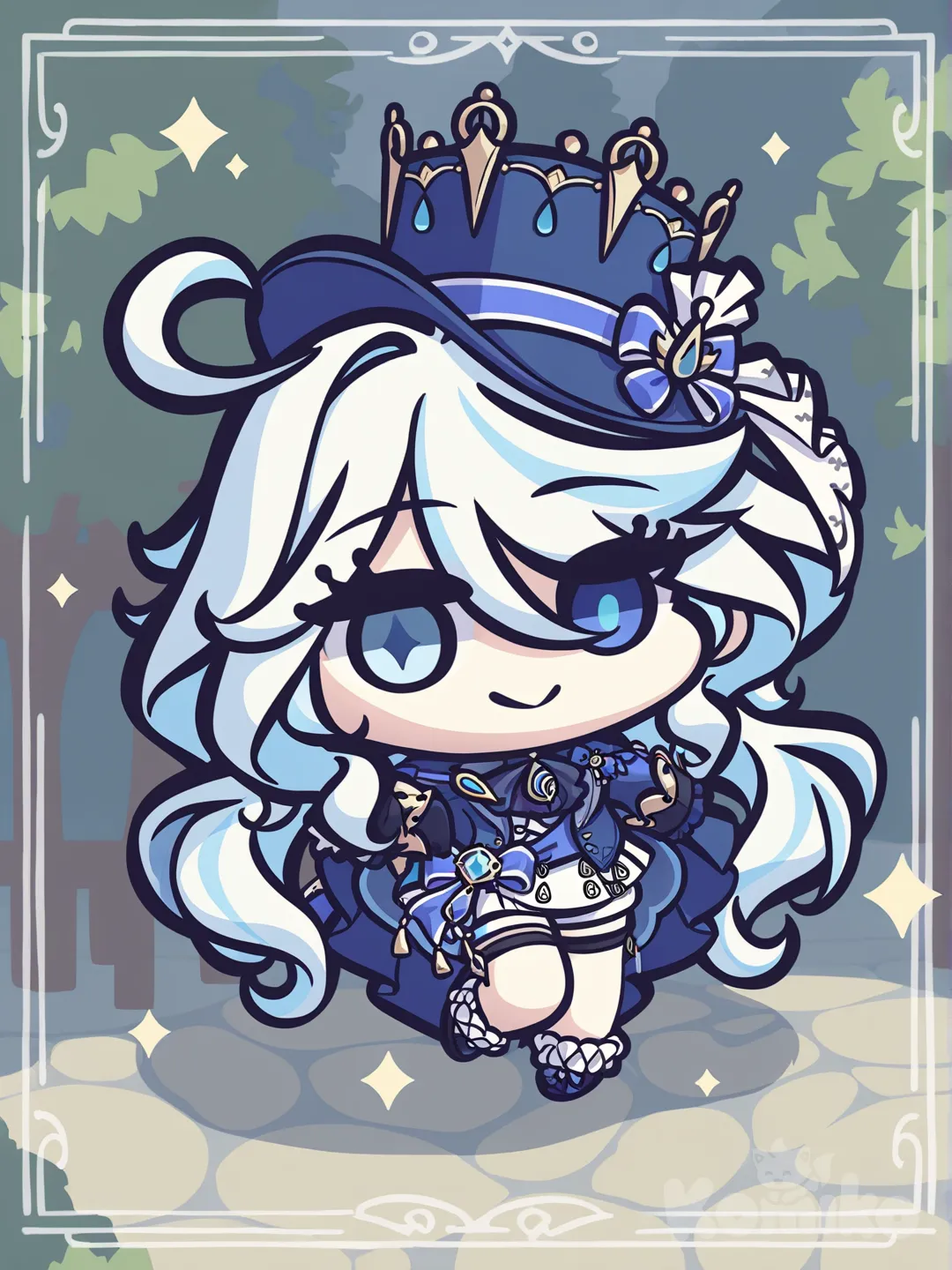 @Furina_(Genshin_Impact), [vintage-chibi-style]