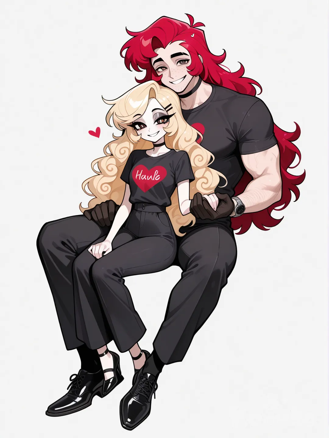 @elias-thorne-tTS2, smile, lie on the back on lap of @ruby-thorne-jXBD
@ruby-thorne-jXBD , smile, holding hands