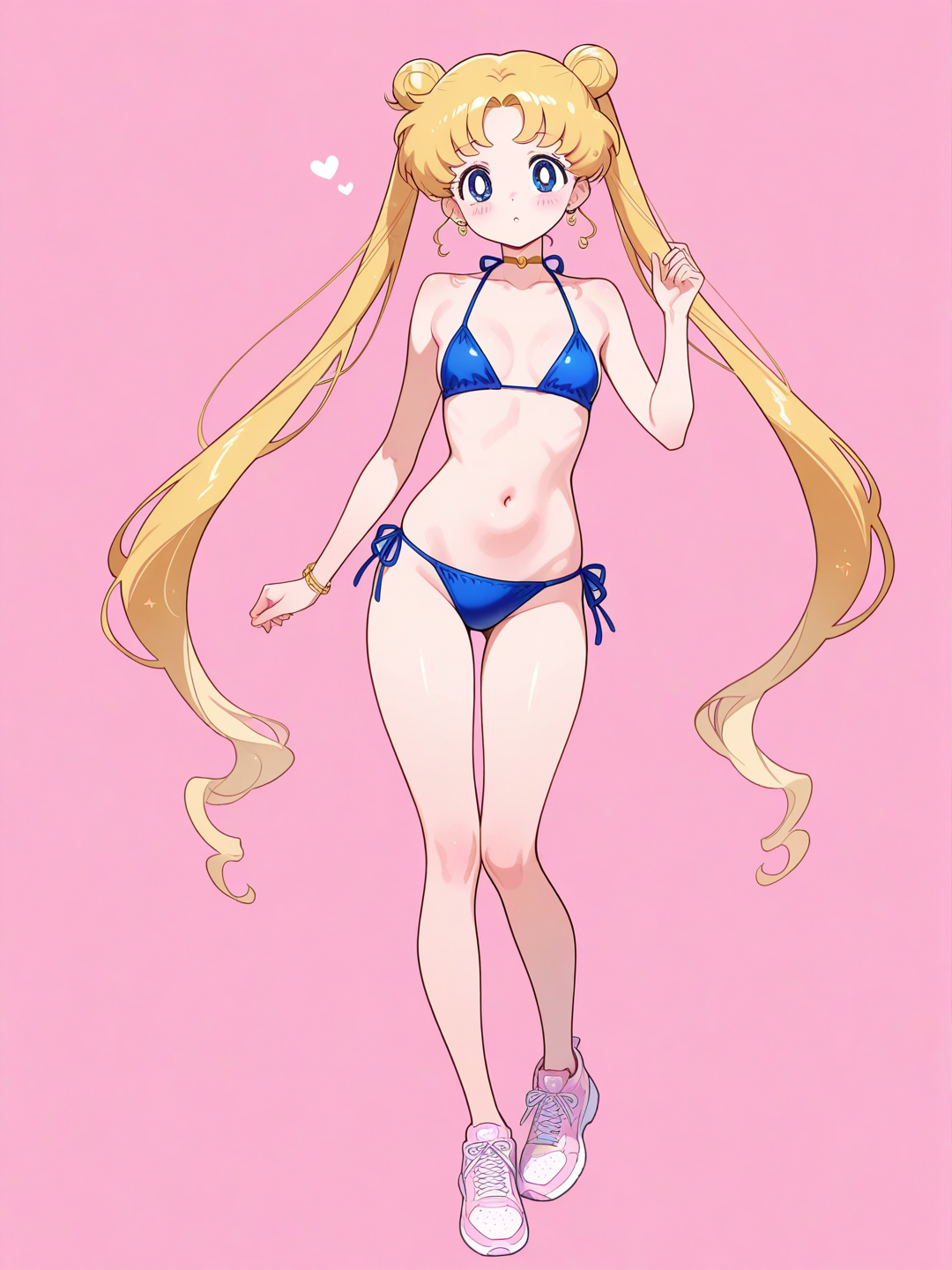 Tsukino_Usagi, nano bikini, full body, full view