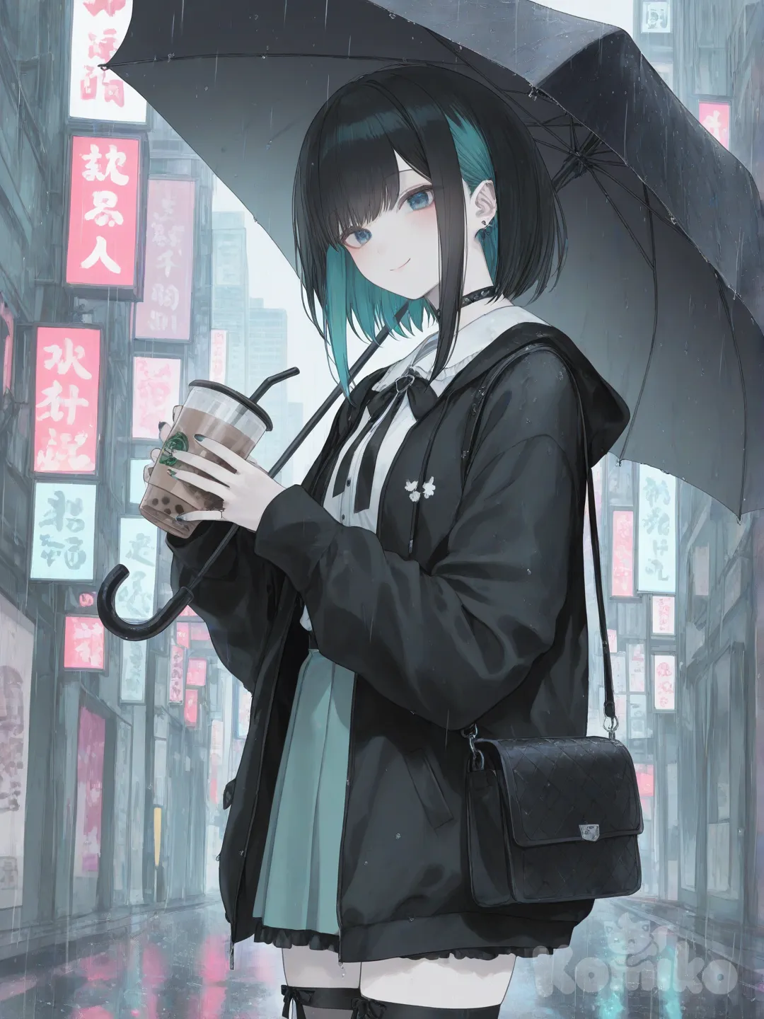 Teal OC, Shes not done changing her outfit soon