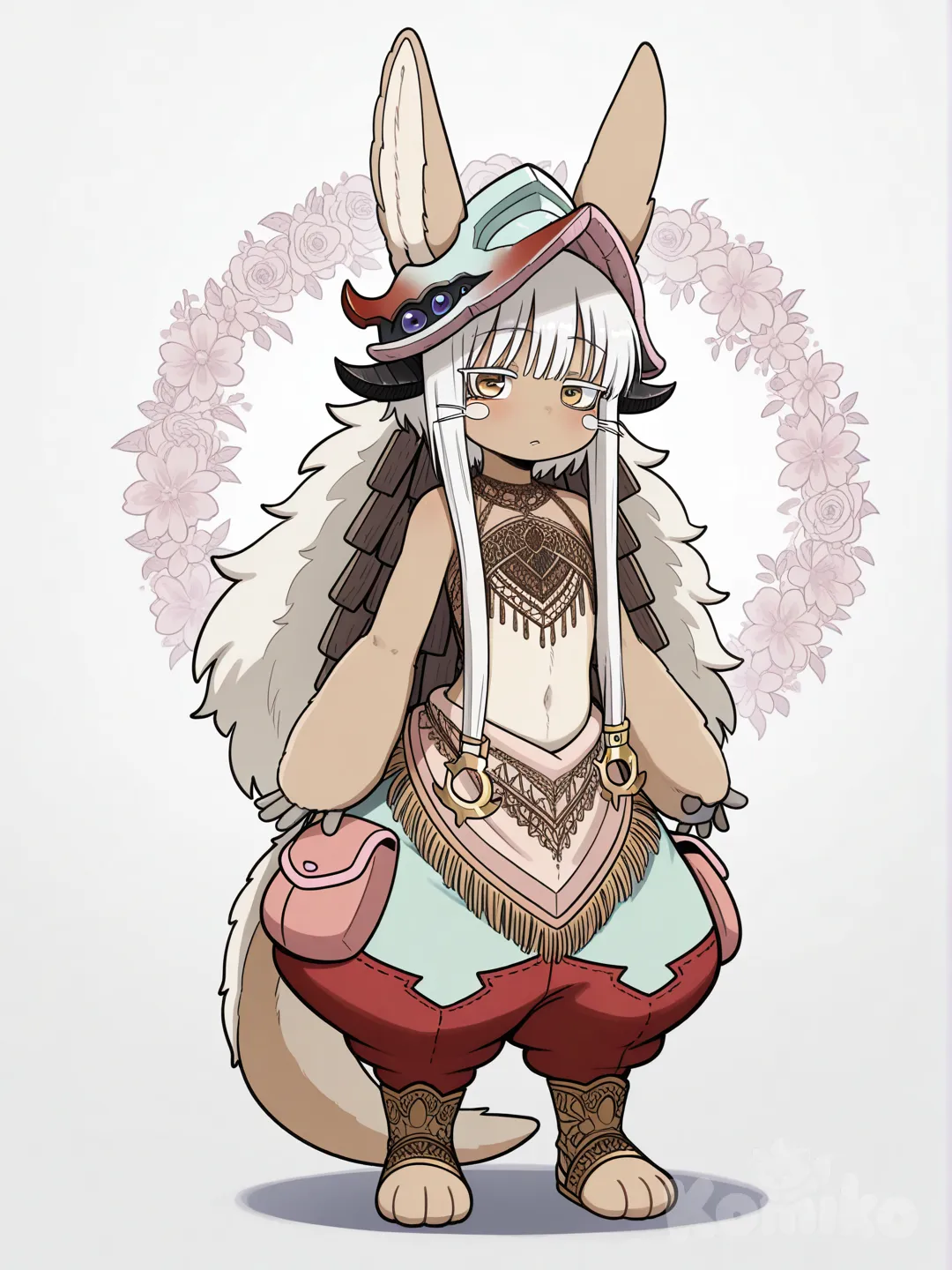 Blackwhiplash, Made in abyss, nanachi, wearing boho flare pants