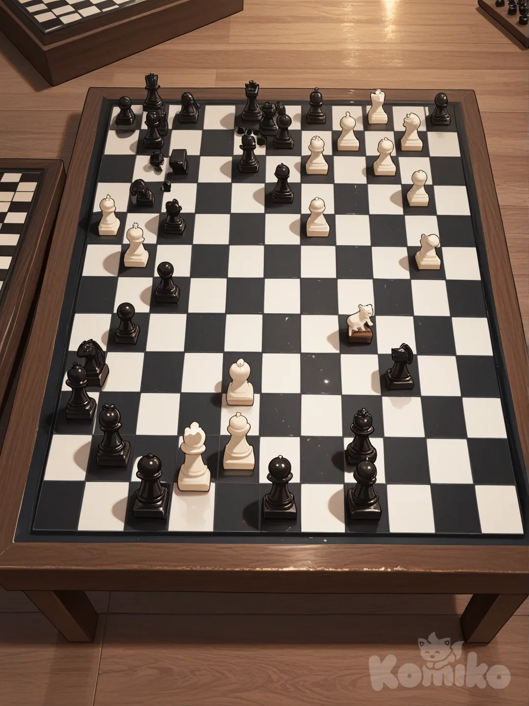 Un tablero de ajedrez