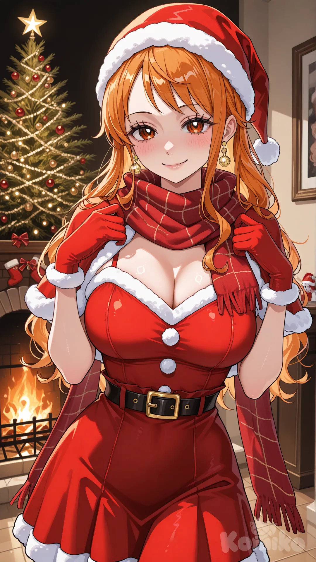 Nami (One Piece Christmas Attire portrait