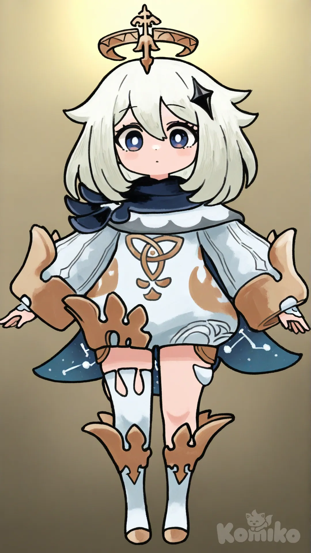 [sketchy-painterly-style], @Paimon_(Genshin_Impact)