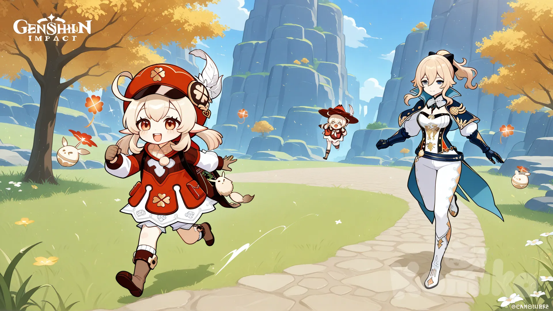 @Jean_(Genshin_Impact), @Klee_(Genshin_Impact),Chase