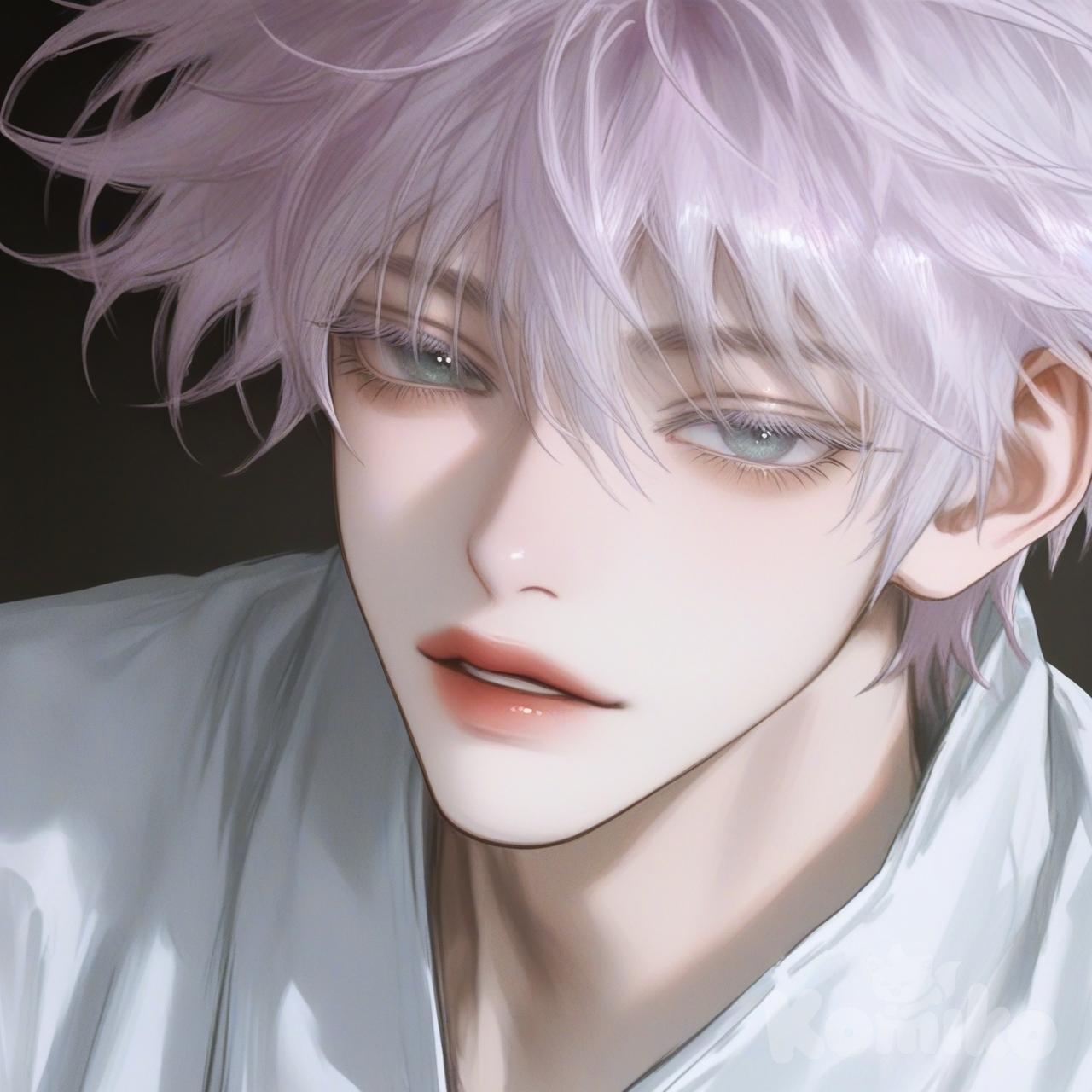 @Gojou_Satoru, [semi-realistic-portrait-style]