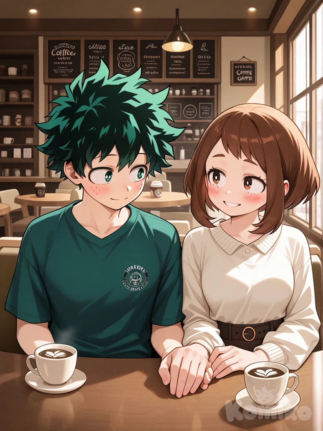 La pareja Izuocha en una cita