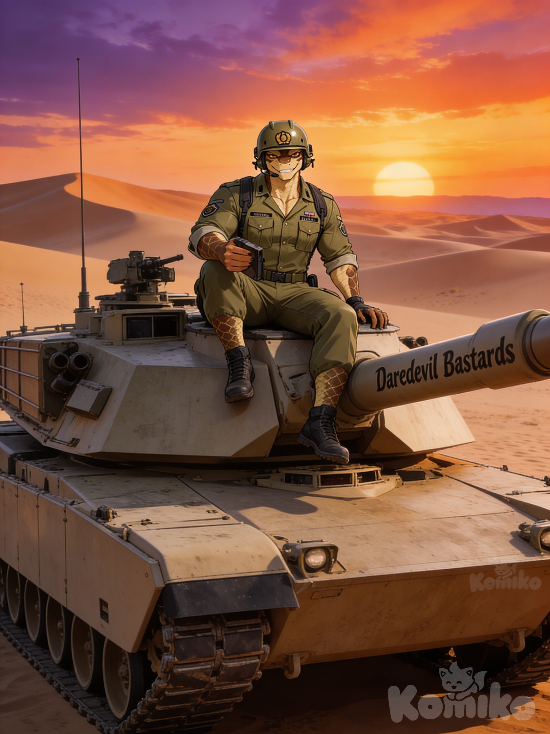 Taking a ride in the desert