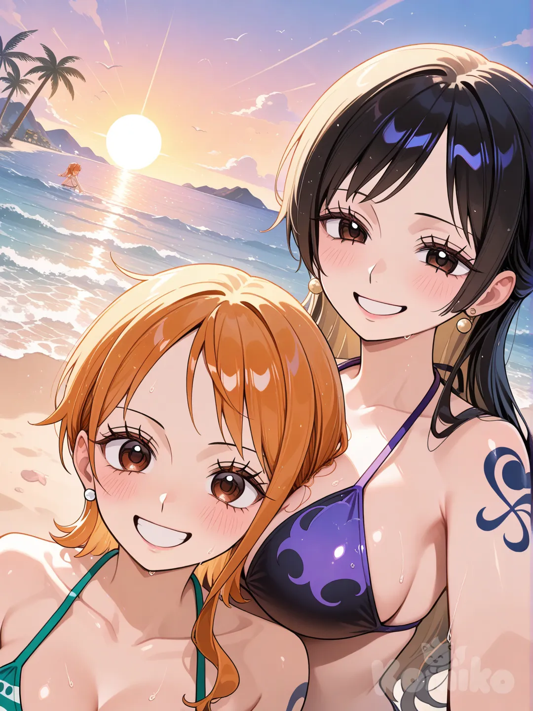 Nami y Robin encuentra el one piece