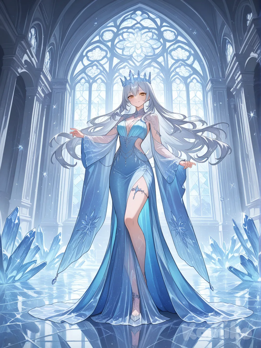I transformed into an ice princess~ How was it?