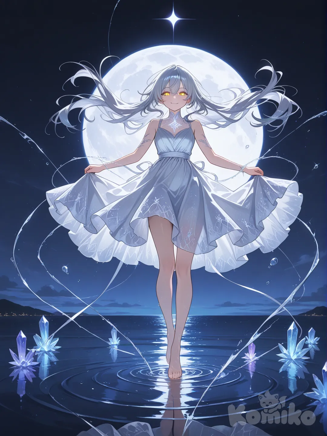 When the full moon shines, I feel full of energy.