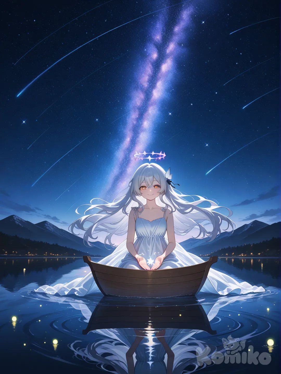 How about this lake? Isn't it beautiful? Relax~