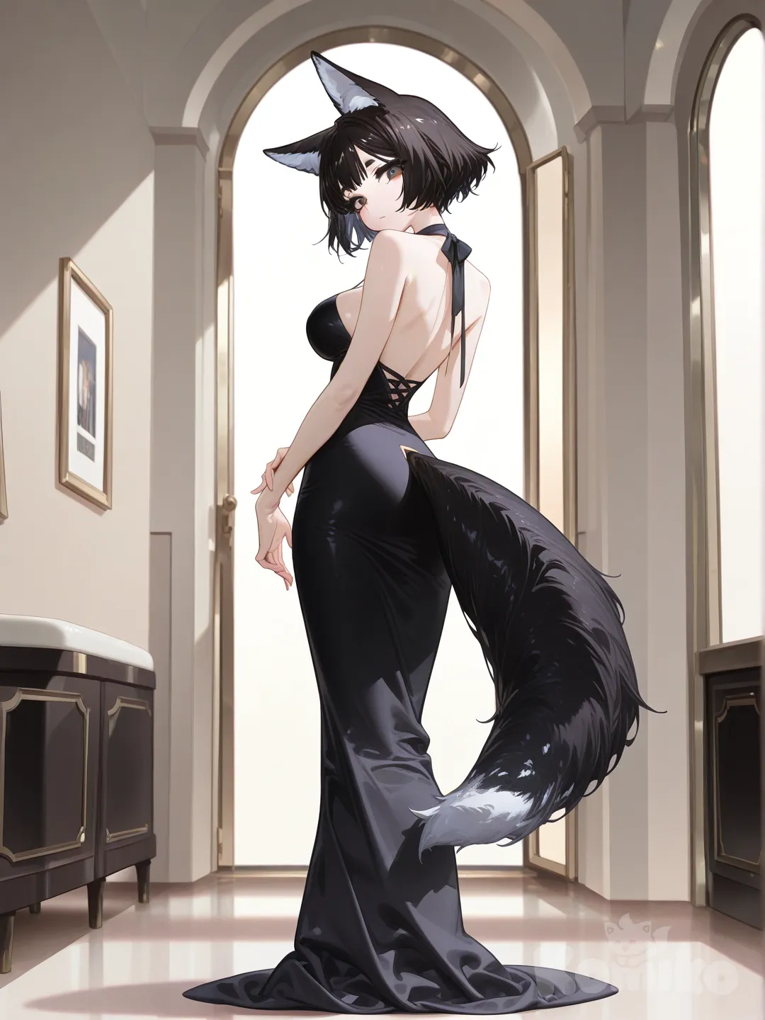 Elegant fox girl