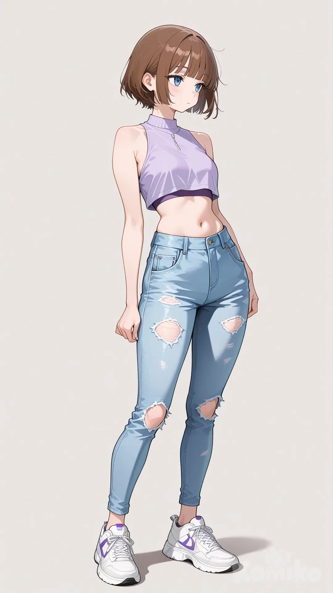 @maddie-fenton-oHuB, backless outfit, closeup, full body, looking away