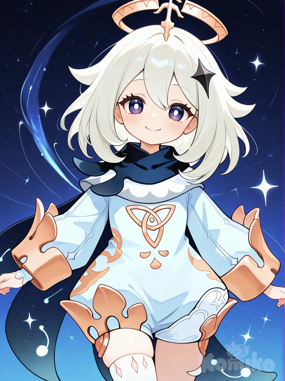 @Paimon_(Genshin_Impact) , [glossy-anime-style]