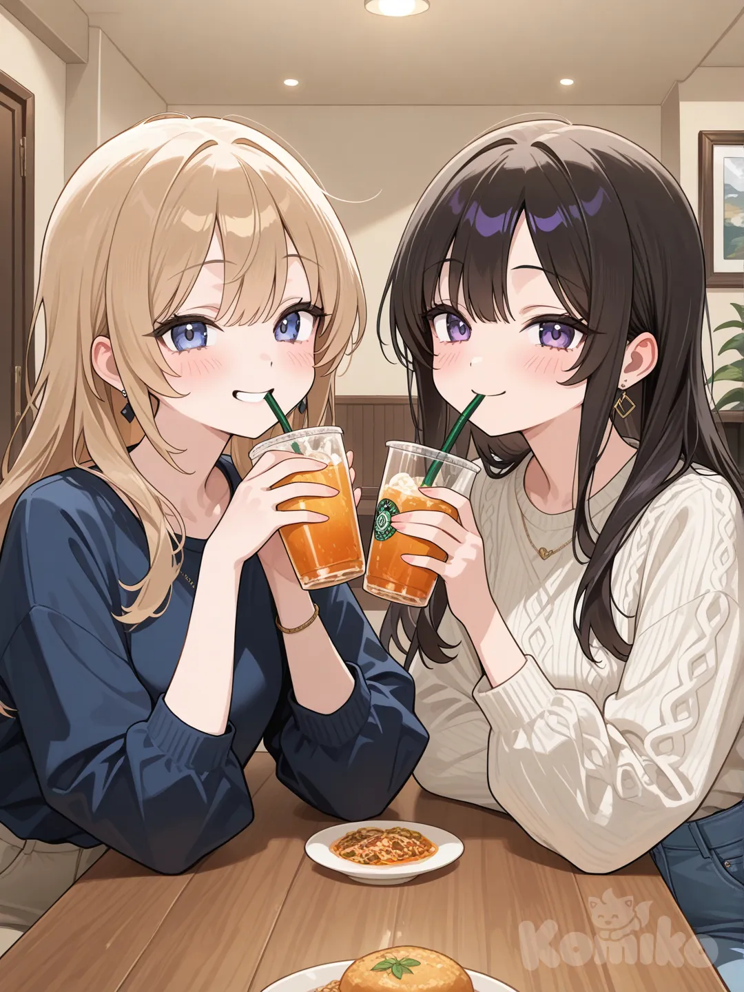 girls drinking
