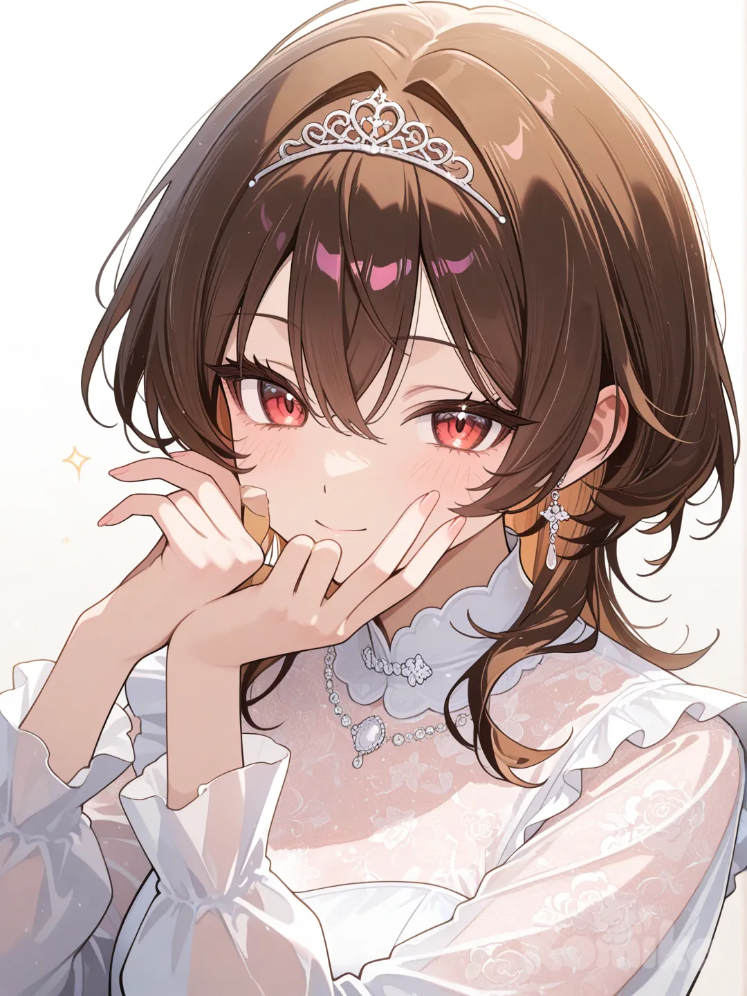 anime girl, elegant pose, beautiful anime artwork, illustration