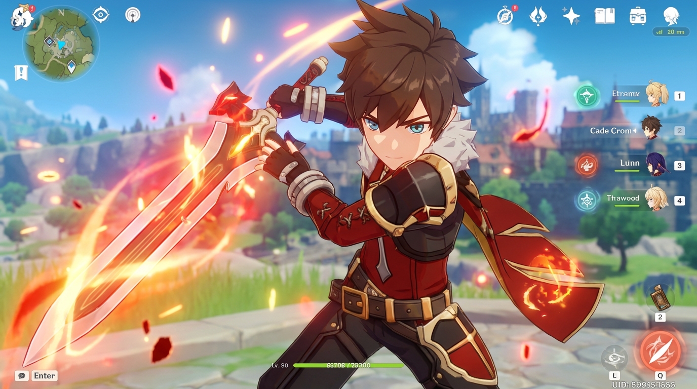 Cade Crom in Genshin Impact Style 02