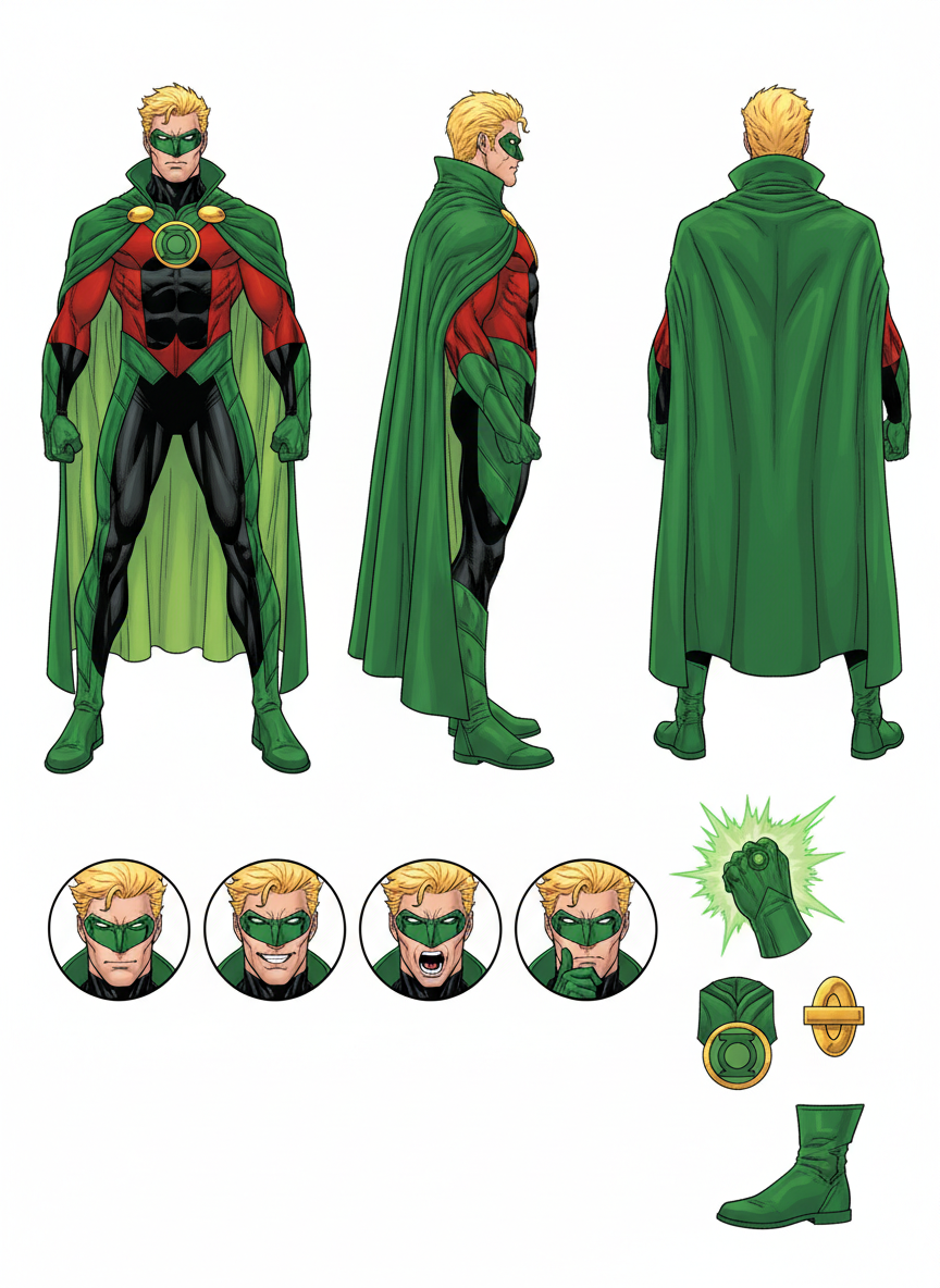 Earth-2 Green Lantern Alan Scott Redesign