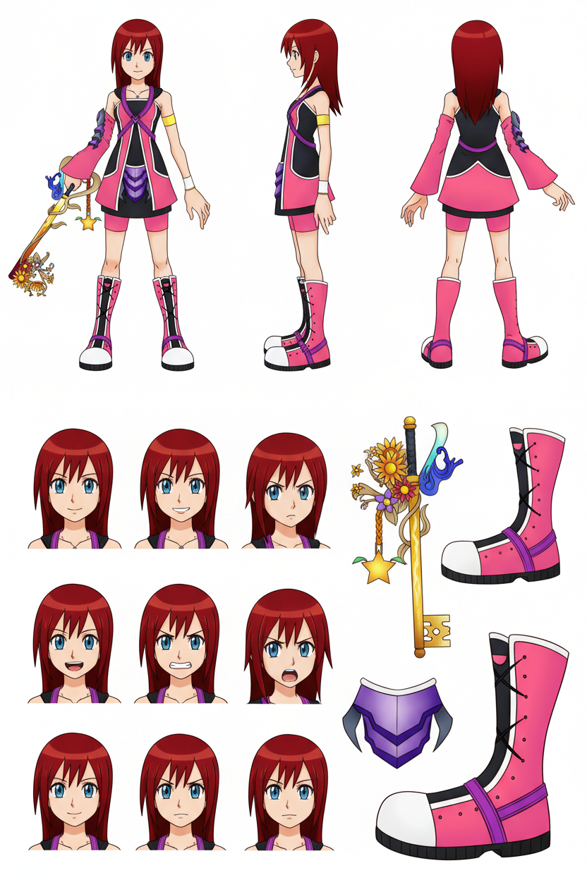 Kingdom Hearts - Kairi (Keyblade Knight Outfit)
