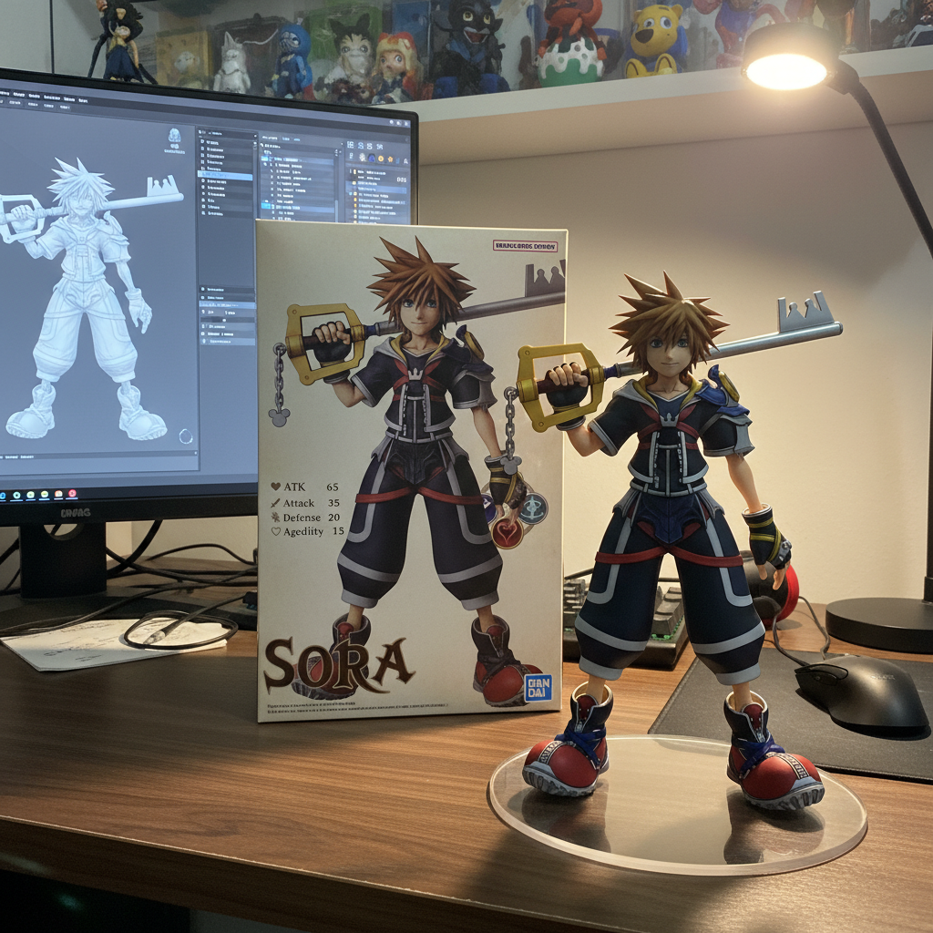 Kingdom Hearts - Master Sora Render Figure