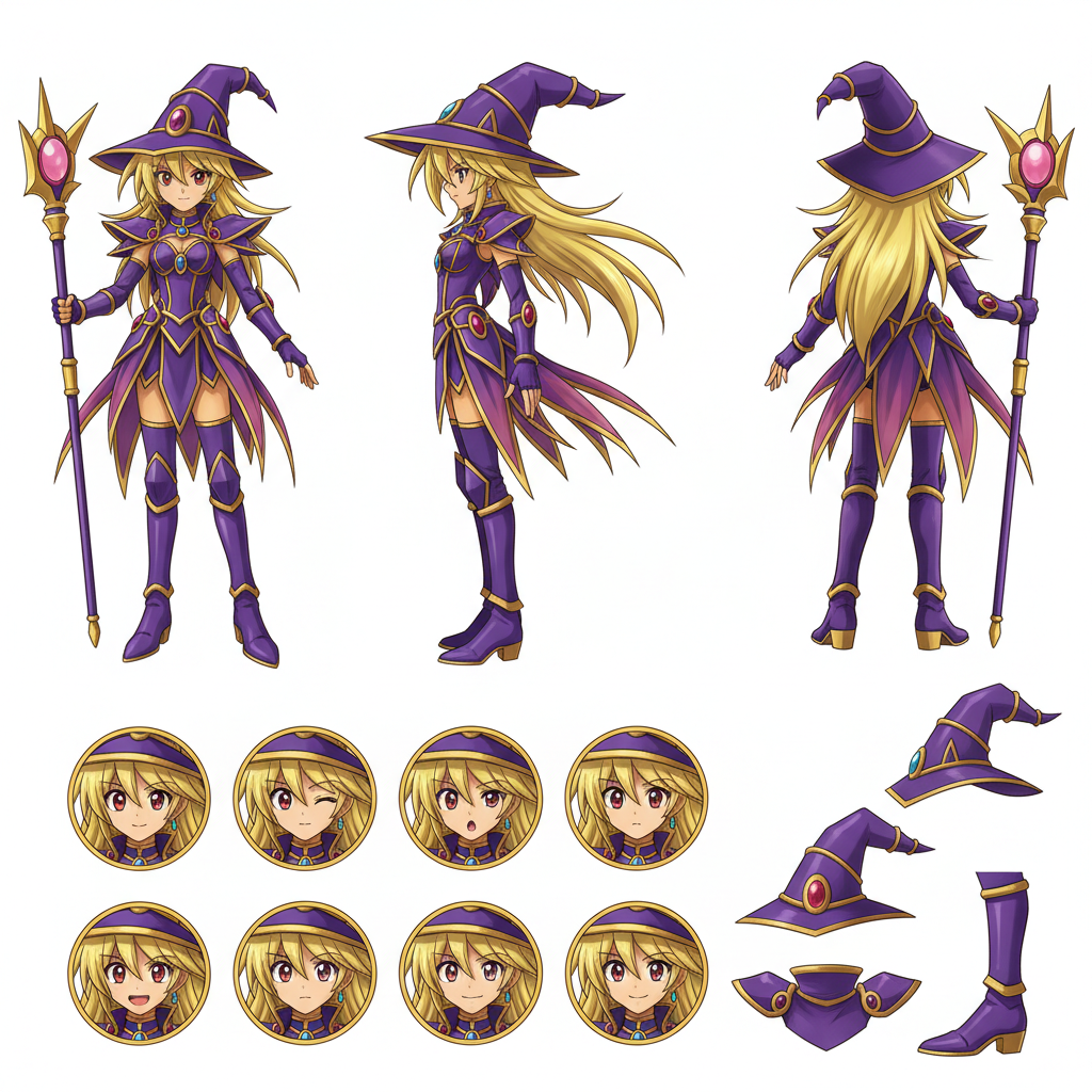 Illusion Magician Girl Character Sheet