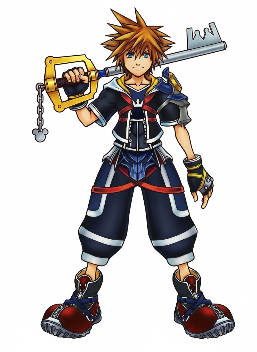 Kingdom Hearts ReDestined - Sora Character Render Art