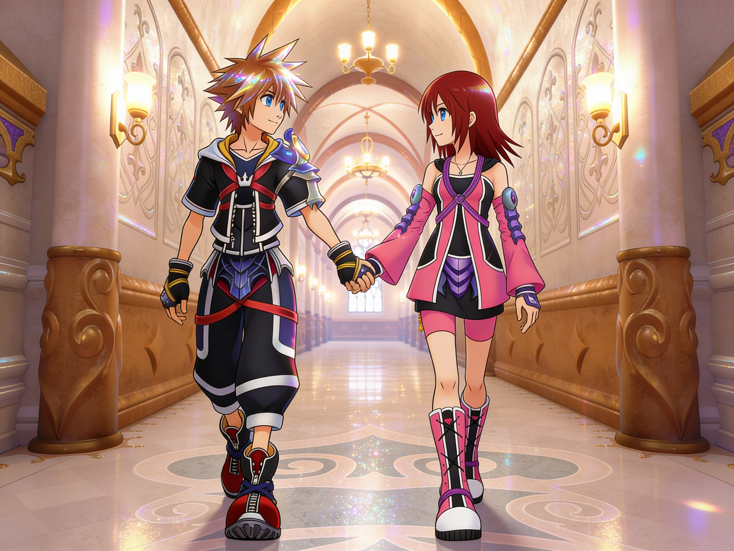 Kingdom Hearts ReDestined - Sora & Kairi's walk together