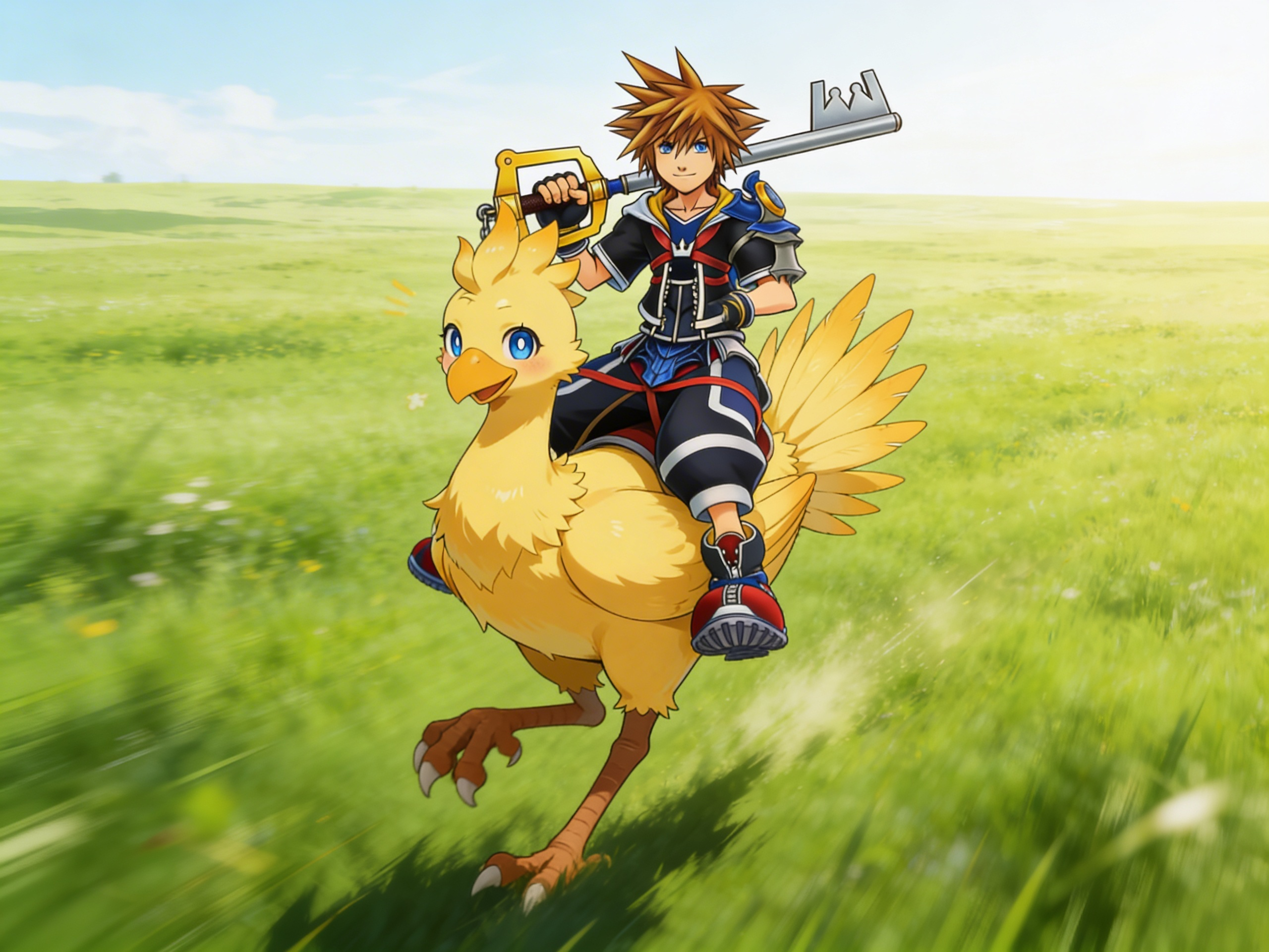 KH ReDestined - Sora and Chocobo