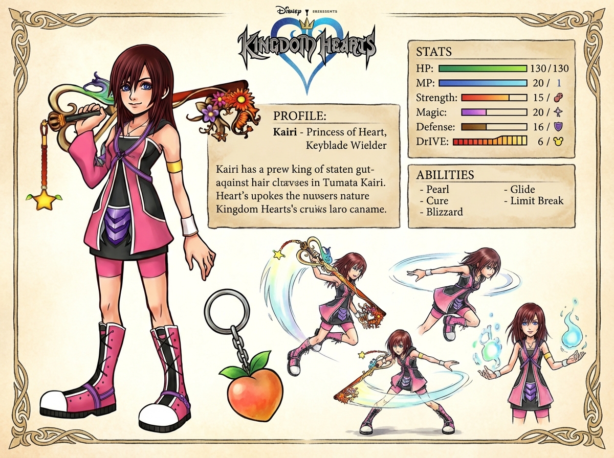 Kingdom Hearts ReDestined - Kairi Character Sheet