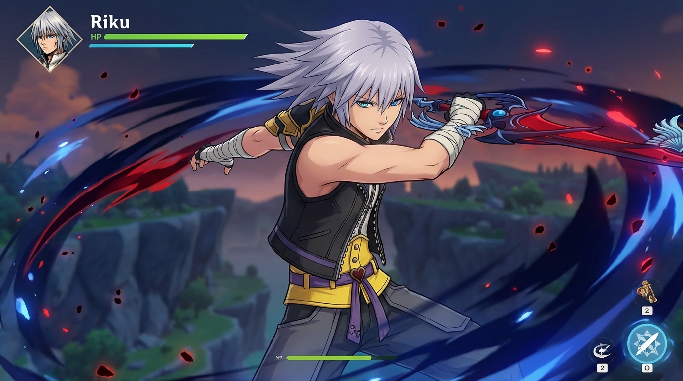 KH ReDestined Riku in Genshin Impact Style