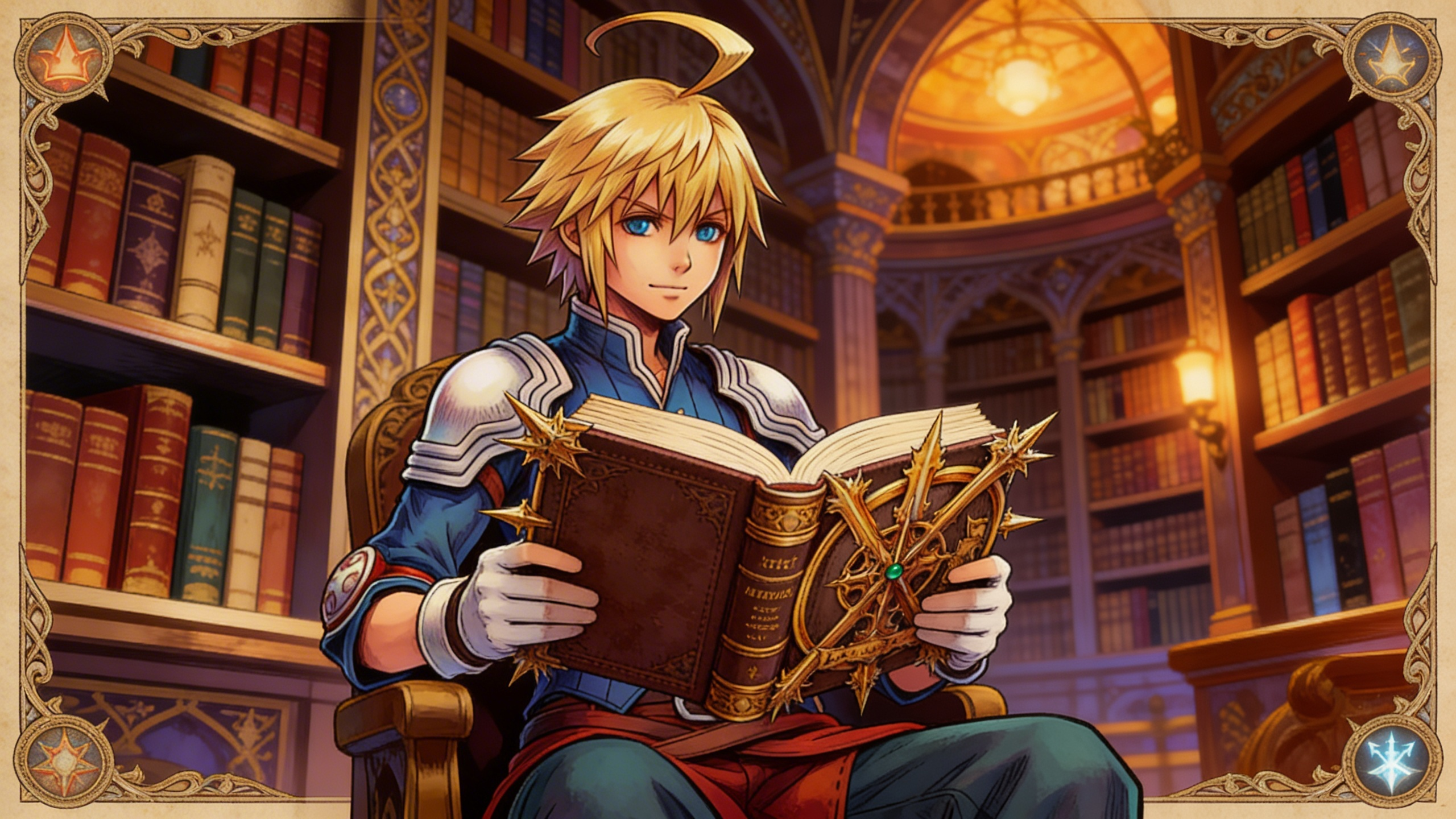 KH X FFTA - Marche & the Grimoire of the Rift (Wallpaper Artwork)