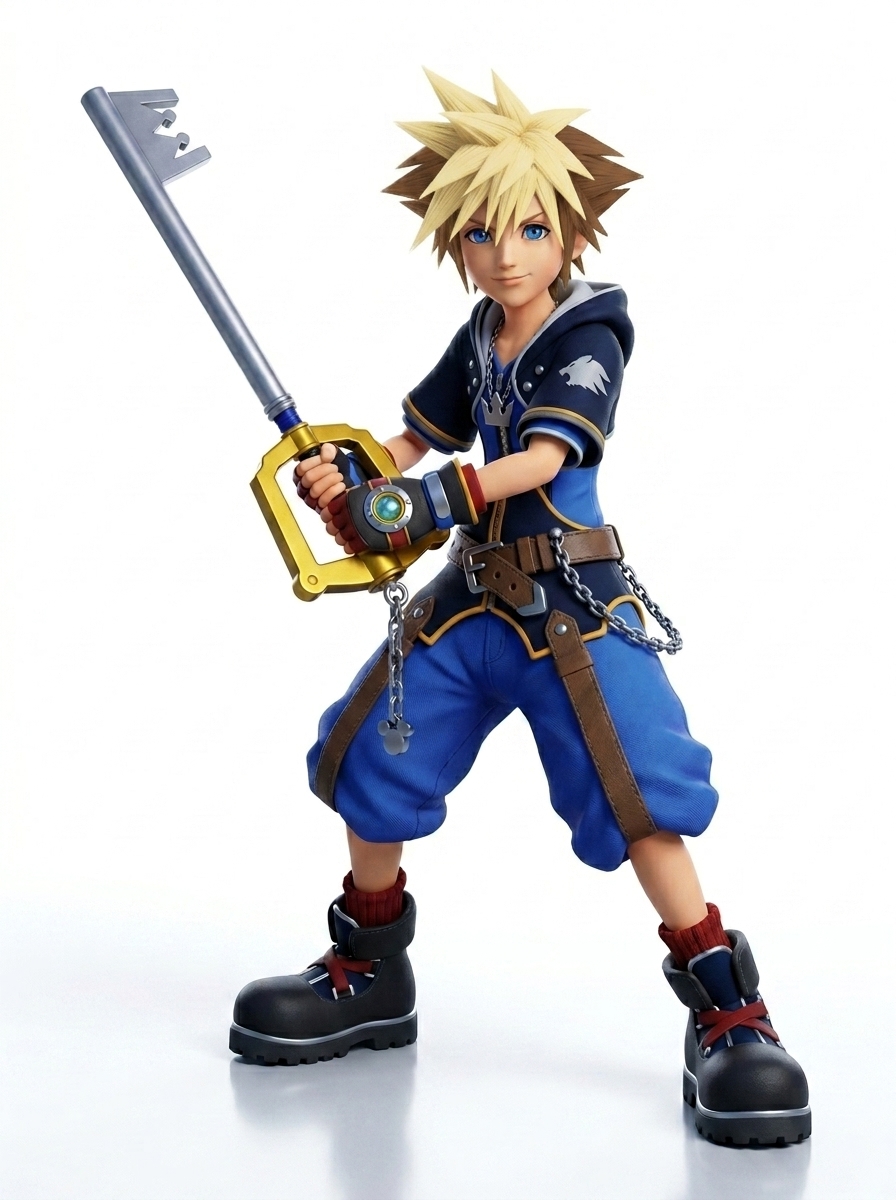 Kite (Kingdom Hearts OC) in KH3 CG Style