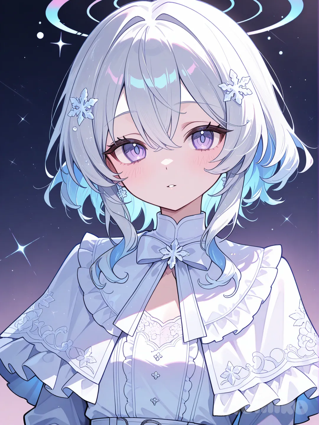 white capelet, 1000406755