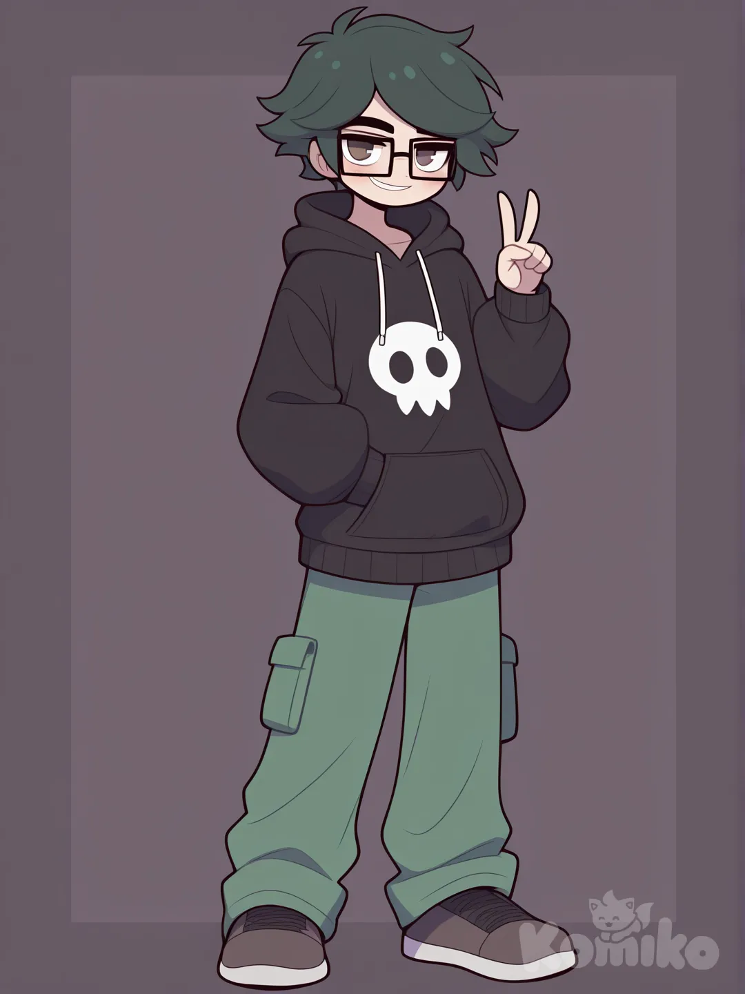 Green Hair says hello!