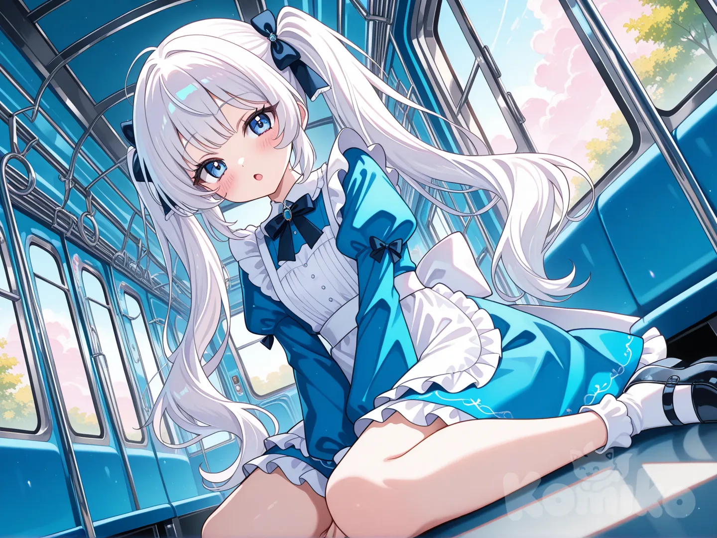 The toy train has become bigger... No, have I become smaller?