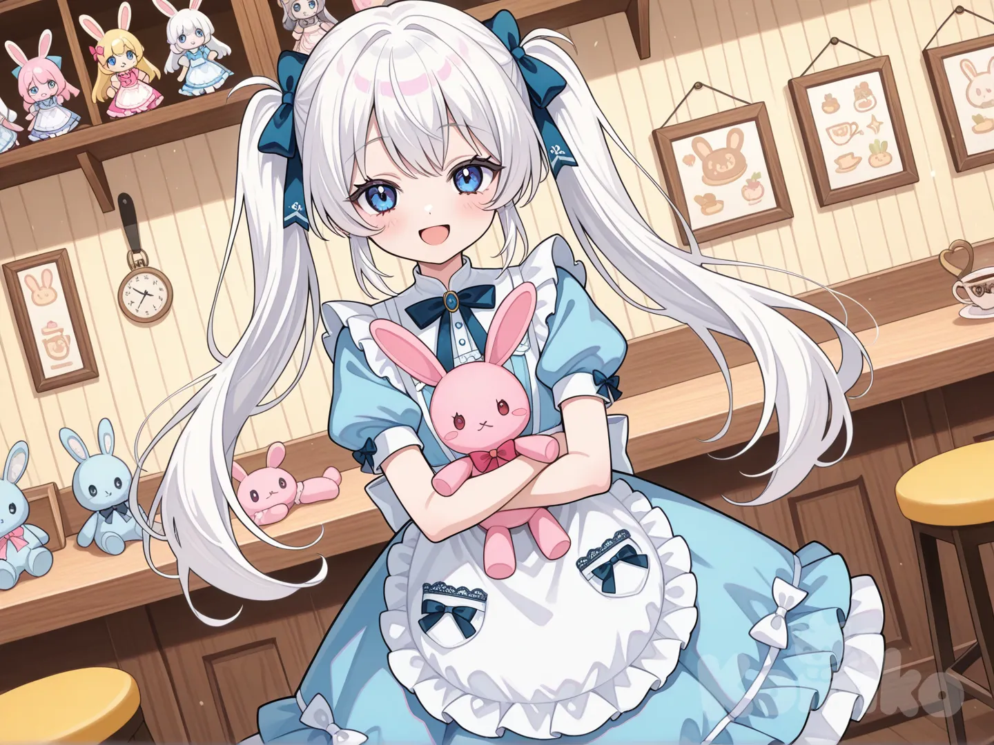 Hey? Mr. Rabbit, have you seen a girl dressed like me? Where is she?