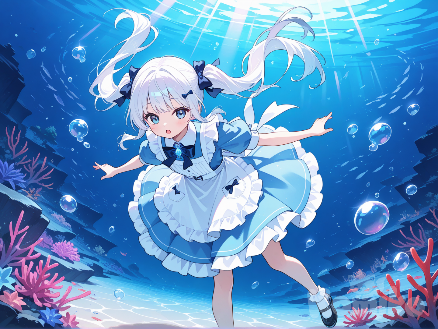 I'm swimming in the sea... Is this really a dream?