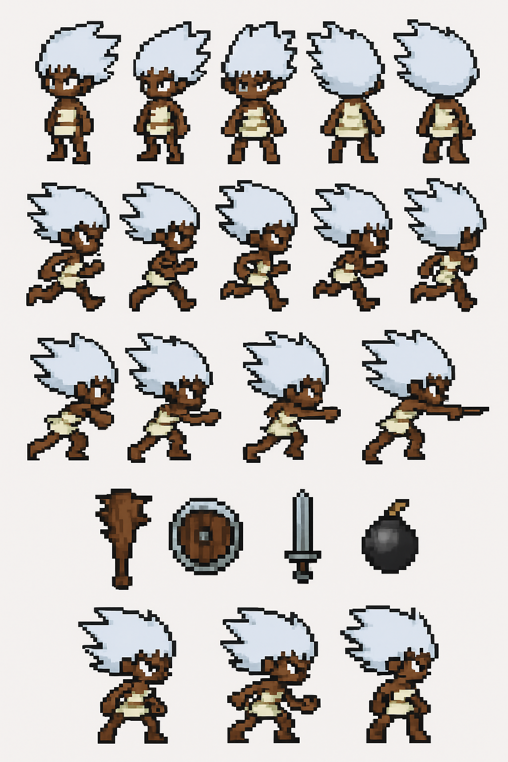 omayu sprite sheet of zenna