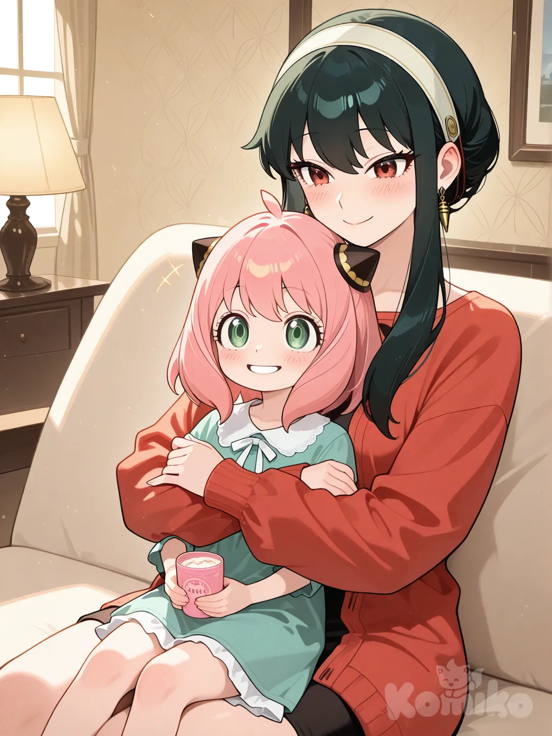 @Anya_(Spy_X_Family) y , @Yor_Briar:tiempo pasando tiempo de madre e hija.