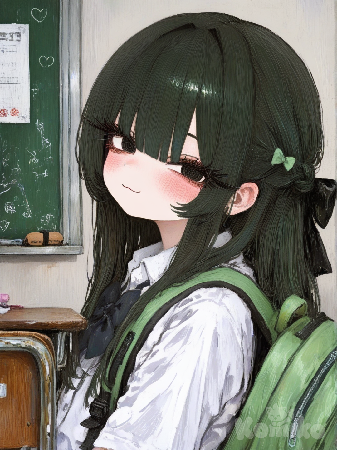 Miyu in class ^^