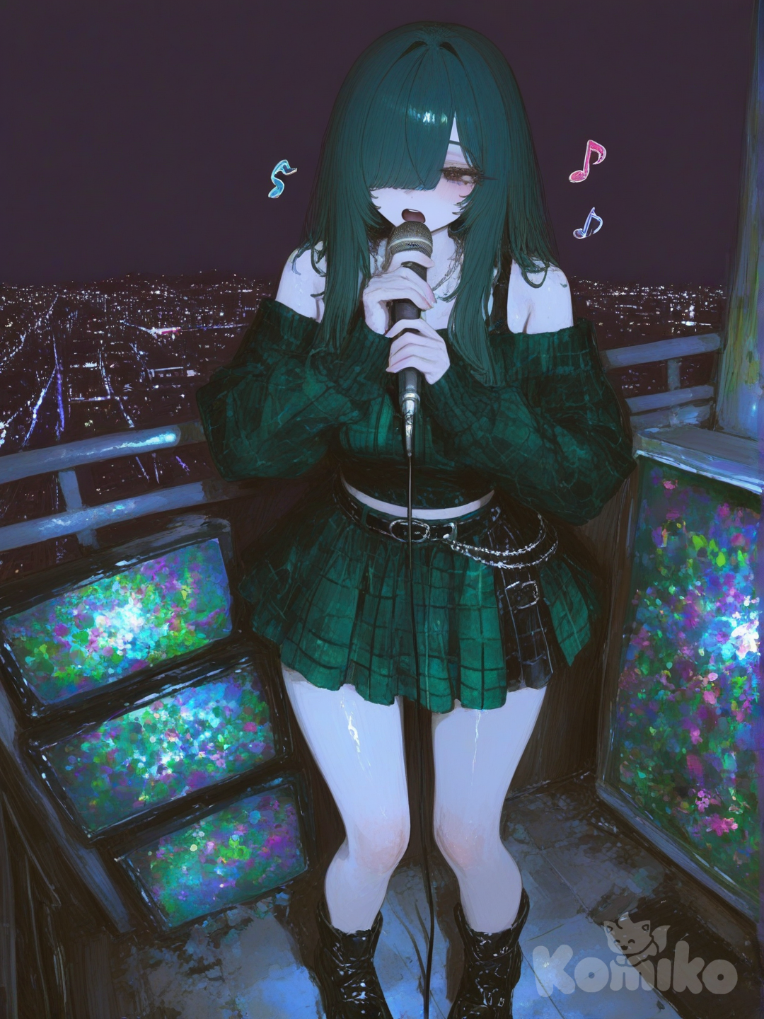 Miyu singing alone ^^ (she feels safer this way)