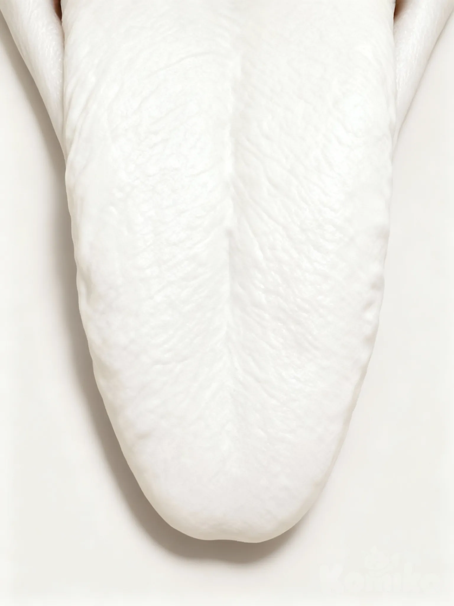 tongue, White., 1000000186