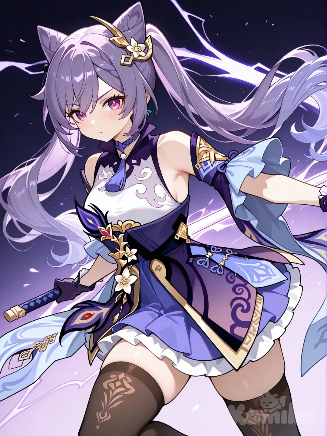 Muy excelente generador de imágenes , @Keqing_(Genshin_Impact)