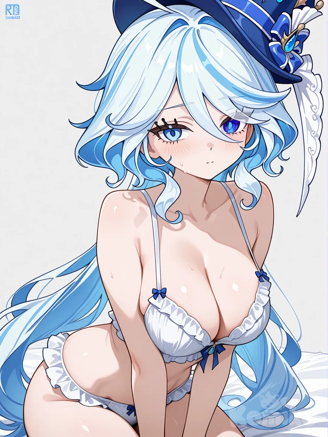 @Furina_(Genshin_Impact) sexy anime almost nude