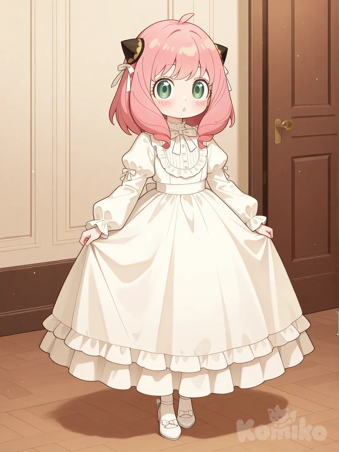 anya spy x familly She has a ball gown