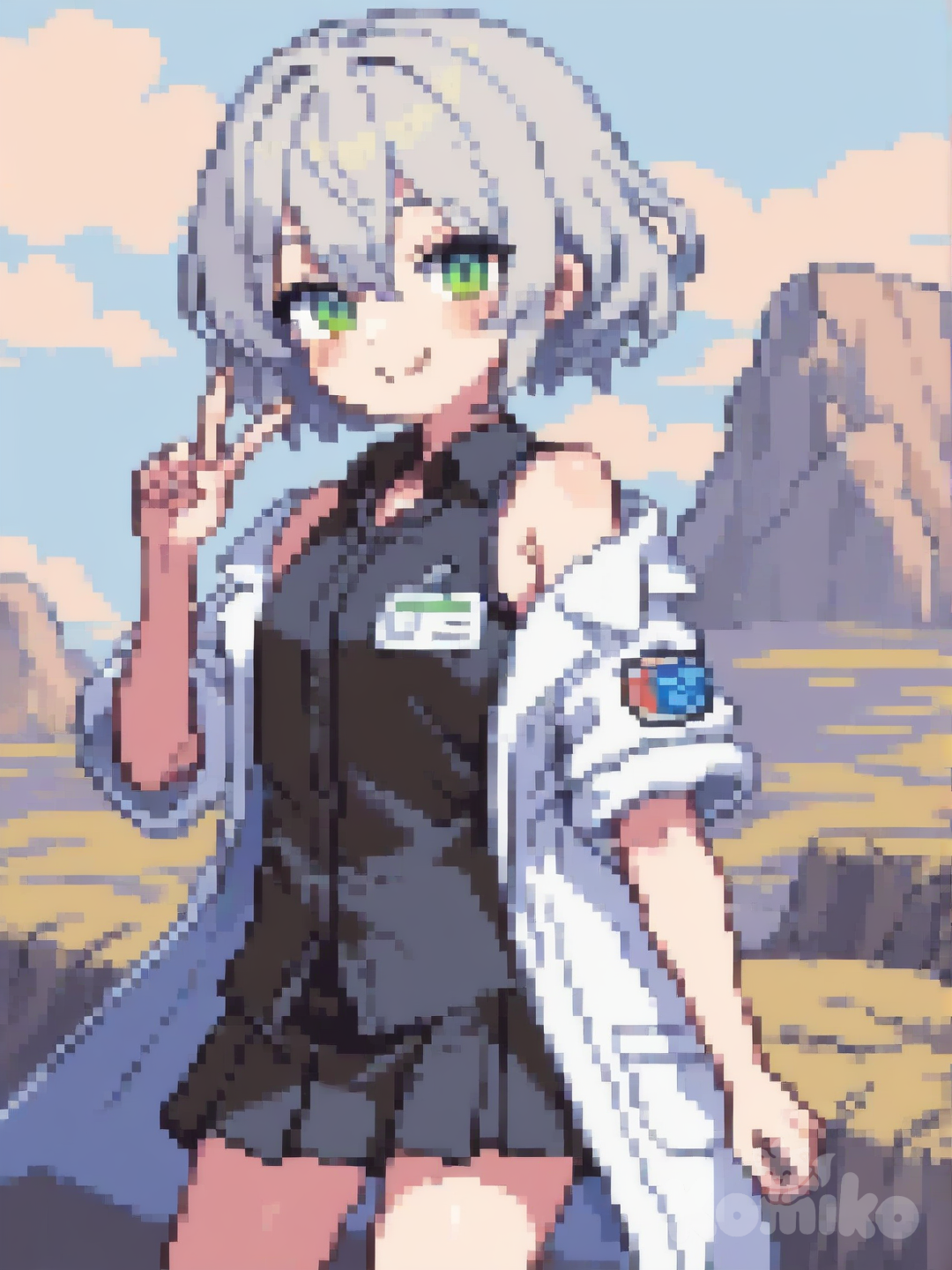 Sina in pixel style