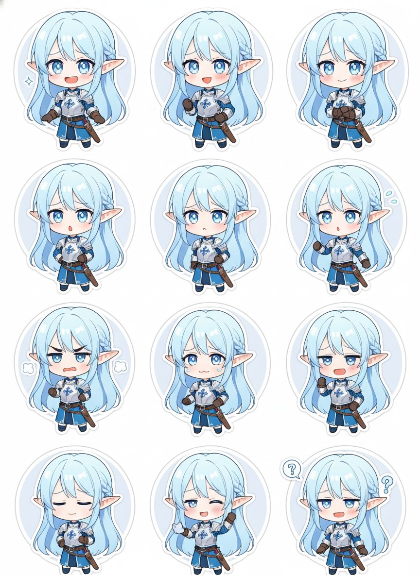 Chibi Stickers: Stonia